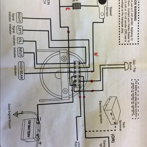 Tack/ speedometer for 2000 to 2008 Harley Davidson - Picture 4 of 6